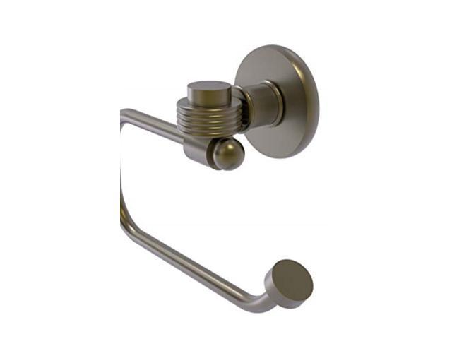 Allied Brass 2024EG-ABR Continental Collection Euro Style Tissue Groovy Accents Toilet Paper Holder Antique Brass