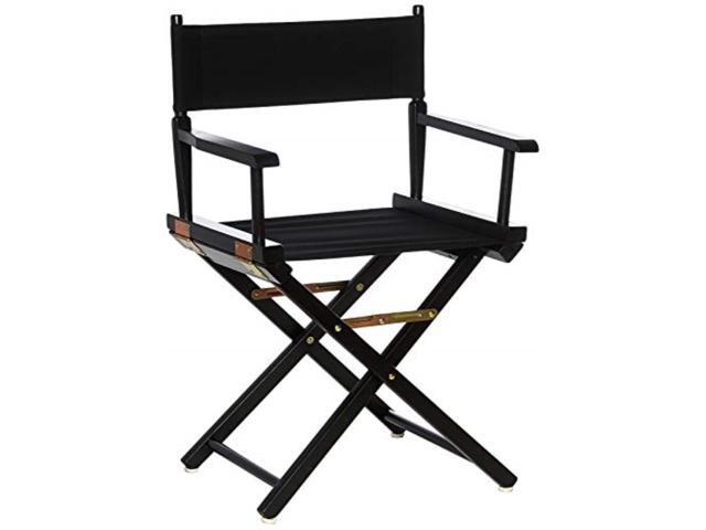 Casual Home Directors Chair Black Frame Black Canvas 18 Classic Height Newegg