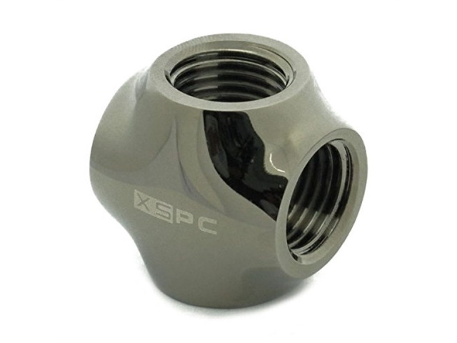 Raccordo Di Compressione XSPC G1/4 Nero Opaco - ID 1/2, OD 3/4 Per Impianti Watercooling