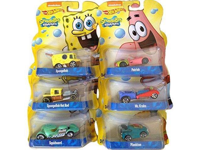 Hot Wheels Spongebob Squarepants Set Of 6 1 64 Diecast Cars