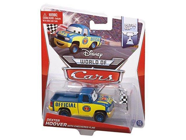Disney Pixar Cars 2 Dexter Hoover With Checkered Flag Voiture Miniature Echelle 1:55