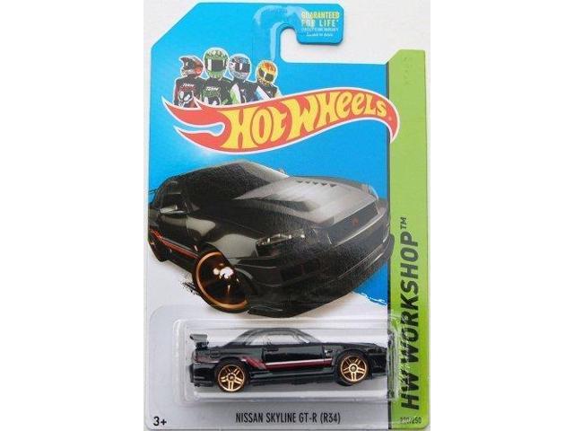 2014 Hot Wheels Nissan Skyline GT-R (R34) Blue 230/250 HW WORKSHOP