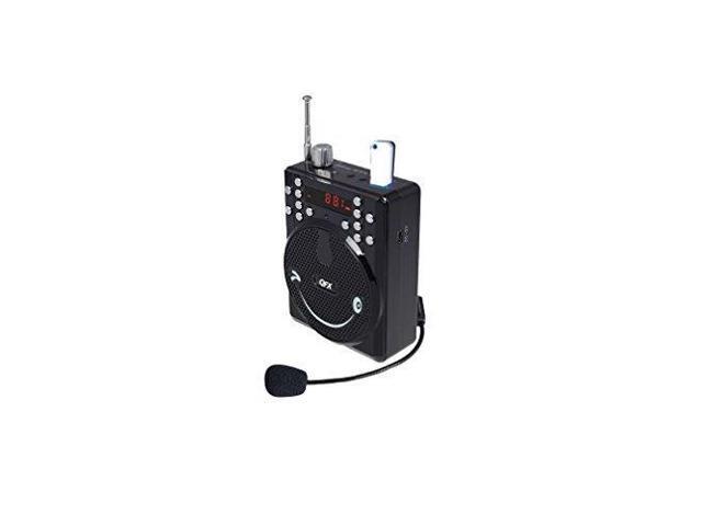 NEW QFX BT90 Portable Bluetooth PA System Headset//Microphone USB//Micro-SD,FM