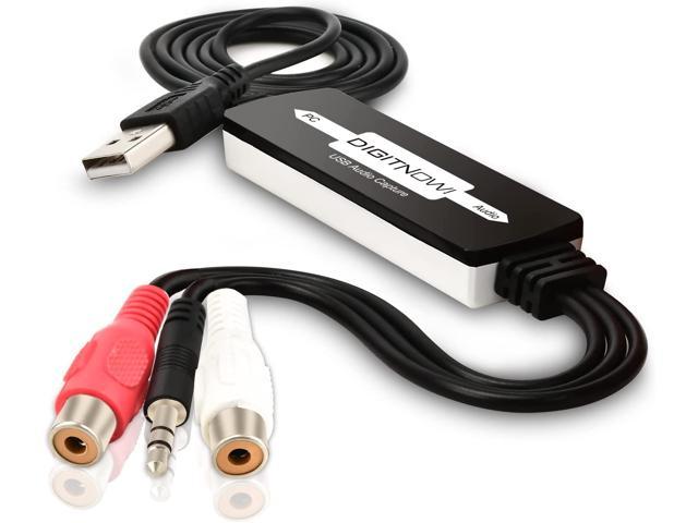 Alternativ Den fremmede Universel DIGITNOW USB Audio Capture Card Grabber for Vinyl Cassette Tapes to Digital  MP3 Converter, Support Mac & Windows 10/8.1/8 / 7 / Vista/XP Media  Converters - Newegg.com