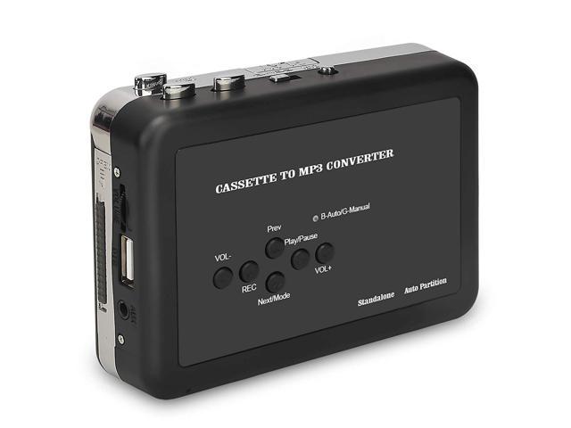 Portable Converter Recorder Convert Tapes to Digital MP3 Save into USB Flash Drive/ No PC Required Black Rybozen Cassette Player