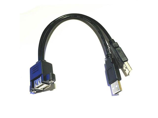 Cables Usb3.0 Extension Cord Elbow usb90 Degree Data line USB Cable Male to Female Extension Cable 0.3m Cable Length: 50PCS, Color: Black 