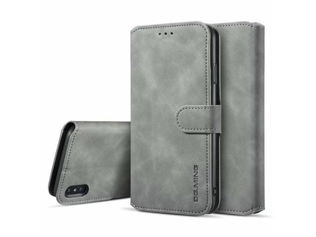 Heartley Apple Iphone Xr Protective Cover Vintage Style Book Case Leather Wallet Folio Kickstand With Three Card Slots One Cash Slot Grey Newegg Com - Apple Leather Wallet Case Iphone Xr Heartley Apple Iphone Xr Protective Cover Vintage Style Book Case Leather Wallet Folio Kickstand With Three Card Slots One Cash Slot Grey Newegg Com - Apple Leather Wallet Case Iphone Xr