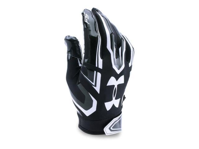 black and white under armour football gloves