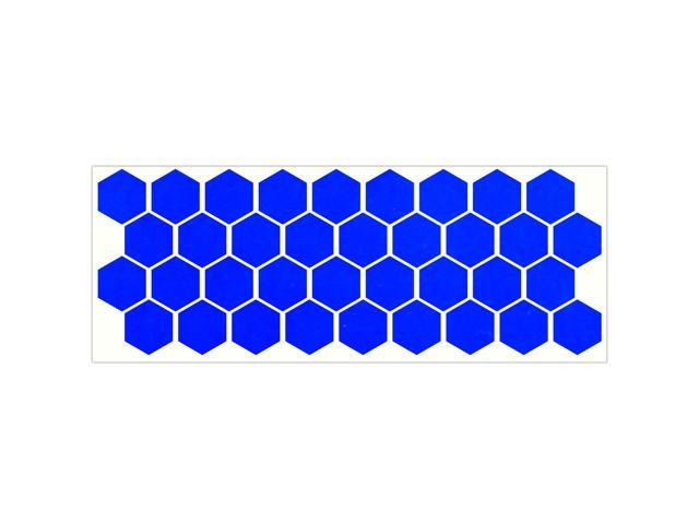 Litemark Reflective Blue 1 Inch Hexagon Stickers Pack Of 36 Newegg Com - hexagon roblox decal