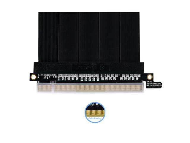 LIAN LI Premium PCI-E 16X 4.0 Black Extender Riser Cable 600 mm , Black  Color ---PW-PCI-4-60X