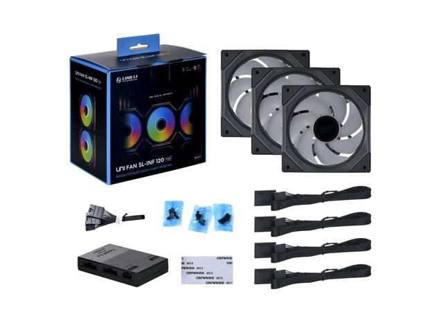 LIAN LI UNI FAN SL INFINITY 120 RGB BLACK 3 PCS PACK ---UF