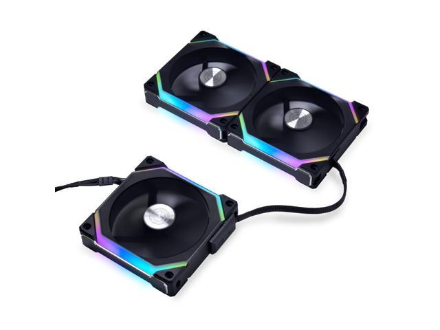 Lian Li UNI Fan SL120 V2 RGB Black 3x 12cm Fan Pack with 