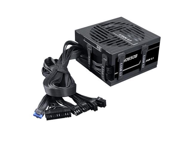 Lian Li RB 650W Power Supply, 80 Plus Bronze, ATX 3.1, PCIe 5.1 Ready, 135mm Low-Noise Fan, Built-in Cable Management, 5-Year Warranty, Non-Modular - Black (RB650B)