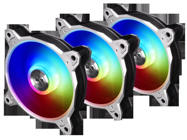 LIAN LI BORA DIGITAL Series RGB BR DIGITAL-3R S, 120mm Addressable RGB LED PWM Fan, 3 FANS Pack - Silver Frame