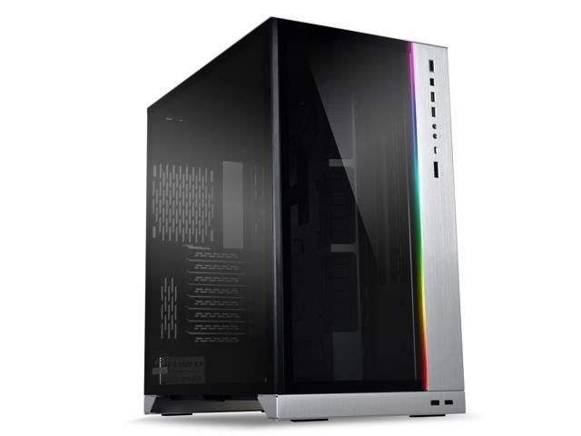 LIAN LI O11 Dynamic XL ROG certificated -Silver color ---Tempered Glass on the Front, and Left Side. E-ATX ,ATX Full Tower Gaming Computer Case---O11D XL-A