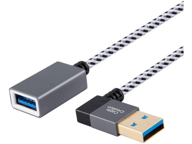 Black USB Cables Retractable USB AM to USB AF Cable Computer Cable connectors Length: 80cm 