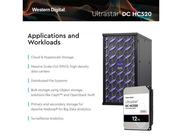 HGST - WD Ultrastar DC HC520 HDD | HUH721212ALE600 | 12TB 7.2K