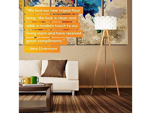 Brightech Bijou Led Tripod Floor Lamp Contemporary Design For Modern Living Rooms Soft Ambient Lighting Tall Standing Easel Survey