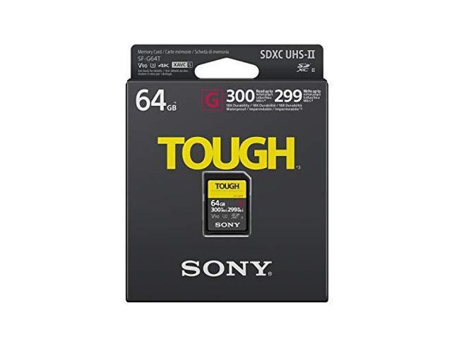 Sony Tough High Performance 64GB SDXC UHS-II Class 10 U3 Flash 