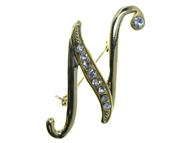 initial brooch pin