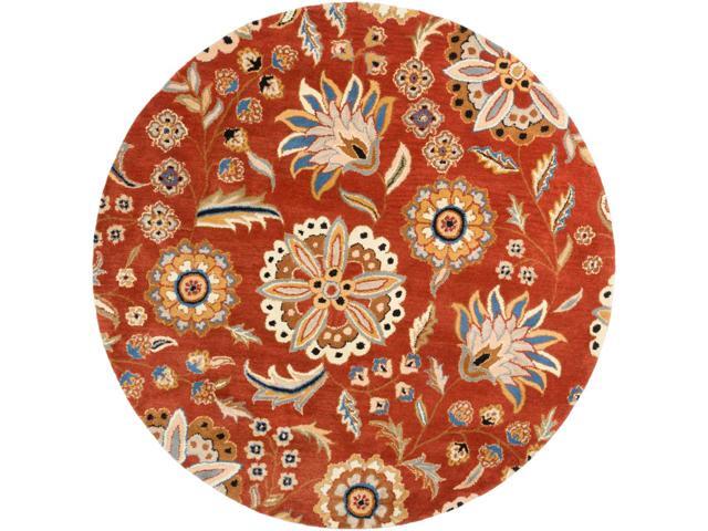 Fl Paisley Area Rug Round 8 Newegg Com