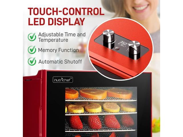 Nutrichef 900-watt Electric Countertop Food Dehydrator - Premium