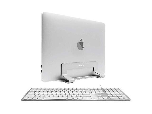 Macally Ultra Slim Mac Keyboard and an Adjustable Vertical Laptop