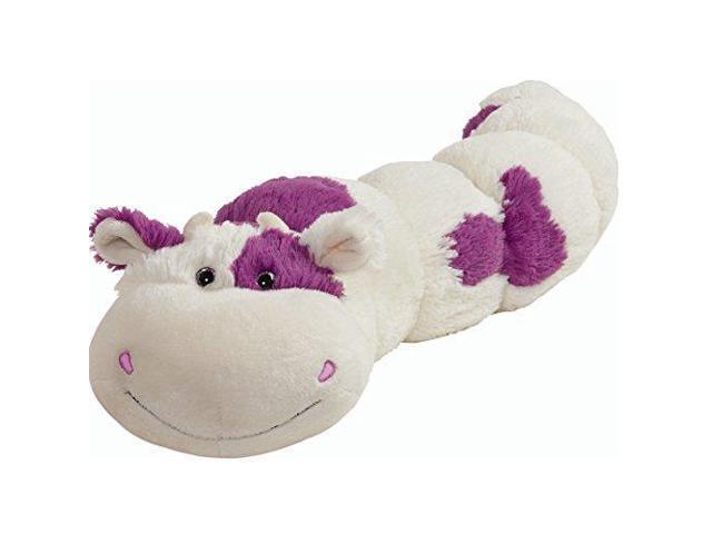 Pillow Pets Purple White Squiggly Cow Body Pillar 30 Cuddly Cow