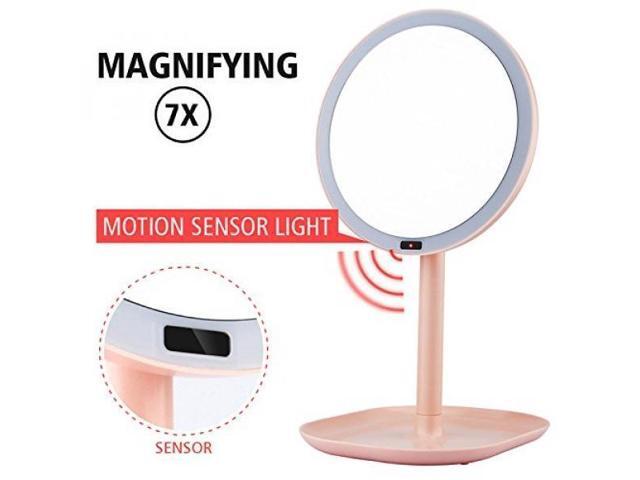 Almm Lumcrissy 7x Magnifying Lighted Mirror Motion Sensor Light 7x Magnifying Lighted Mirror