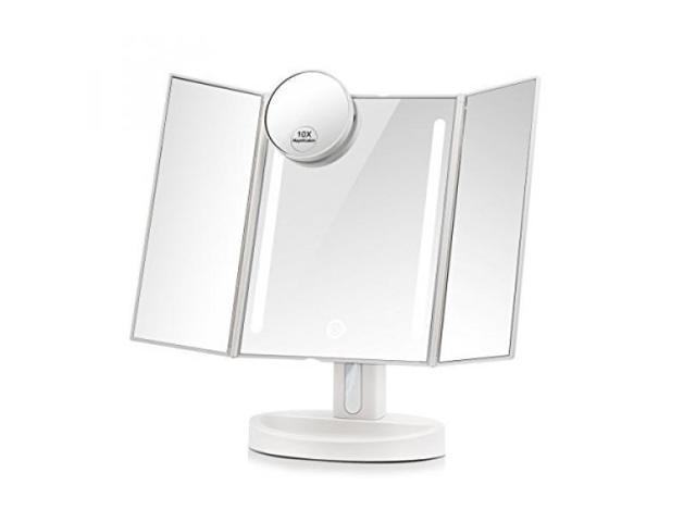 Terresa Led Lighted Makeup Mirror With 10x Magnifying Small Mirror