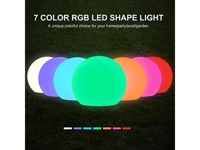 Almm Solar Led Ball Lights Sunwind 8inch Color Changing Almm Solar Led Ball Lights Sunwind