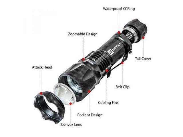 Black J5 Tactical J5-V2 750 Lumen Flashlight