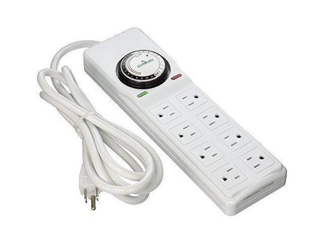 Surge protector with timer