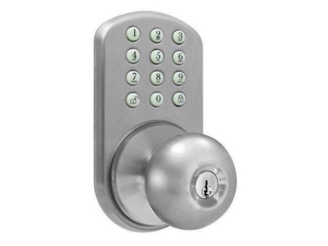 Milocks Tkk 02sn Digital Door Knob Lock With Electronic Keypad For