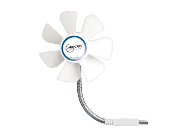 Mini USB Desktop Fan with Flexible Neck I Portable Desk Fan for Home ARCTIC Breeze Mobile Office I Silent USB Fan I Fan Speed 1700 RPM White