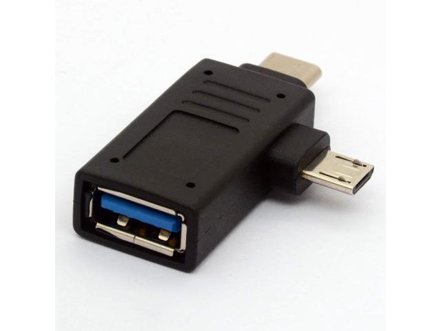 90 Degree USB 3.1 Type C Male To USB 3.0 A Female Data OTG Converter Adapter