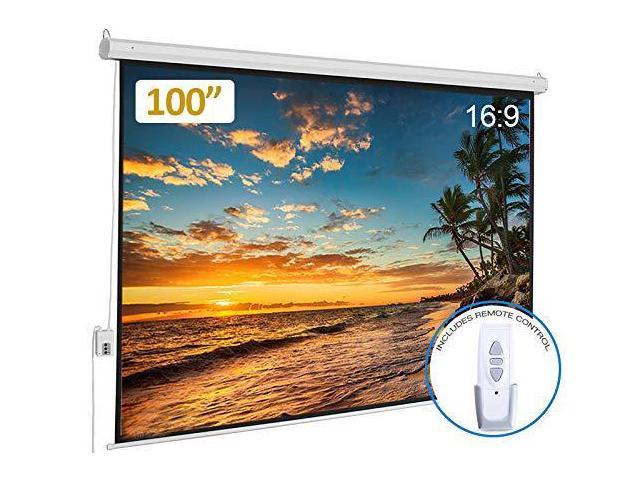 Electric Motorized Projector Screen 100 Inch 16 9 Hd Diagonal With