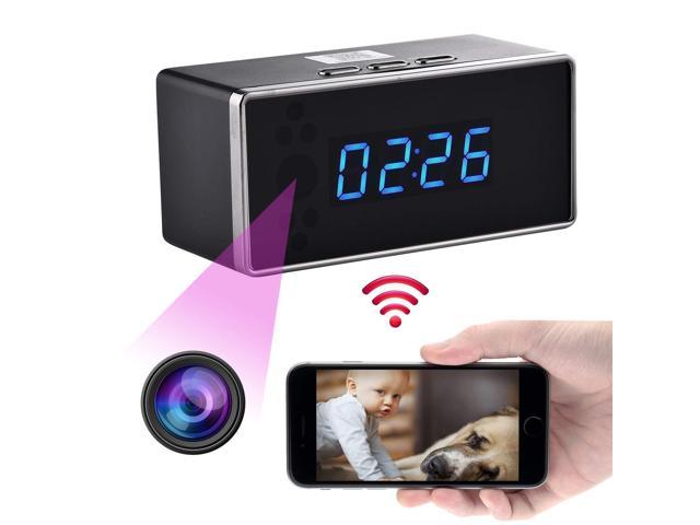 Spy Camera Clock Wifi Hidden Wireless Night Vision Security Nanny Cam Hd 1080p Surveillance Dvrs Nvrs Video Recorder