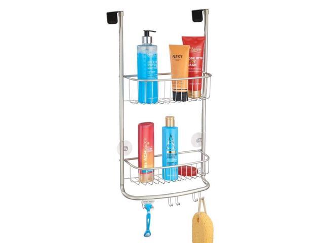 Mdesign Modern Metal Bathroom Tub And Shower Caddy Over