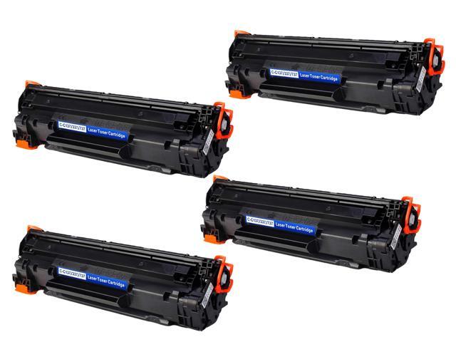 Ecshub 4 pack Canon 137 New Compatible Black Toner Cartridge for Canon ImageClass LBP151dw 
