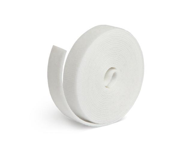 2 Pack  5 yard/Roll Cable Fastening Tape 0.75inch One Wrap Hook & Loop White 