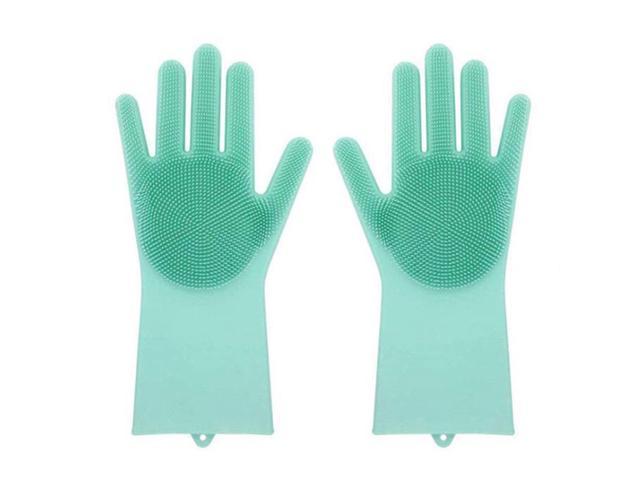 dishwashing gloves with scrubber