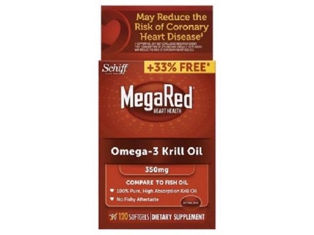 Megared Omega-3 Krill Oil Softgel, 120/Bottle 95330EA - Newegg.com