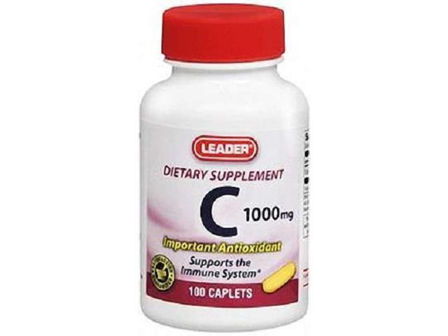 Leader Vitamin C 1000mg Tablets 100ct Newegg Com