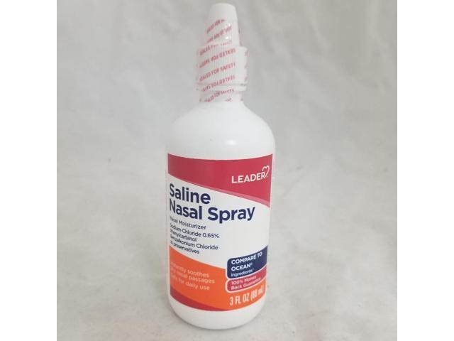 Leader Saline Nasal Spray 3oz Newegg Com