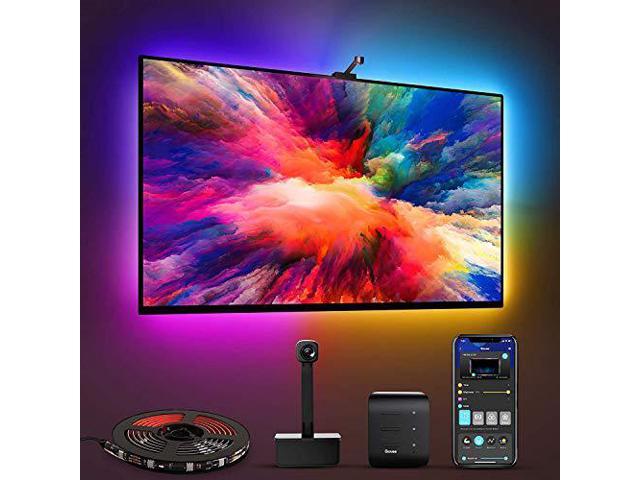 Govee Immersion TV LED Backlights with Camera, DreamView RGBIC Wi-Fi TV Backlights for 55-65 inch TVs PC, Works with Alexa & Google Assistant, App Control, Music Sync TV Lights, Adapter, H6199