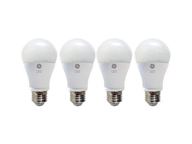 GE Lighting 67616 LED A19 Light Bulb with Medium Base, 10.5-Watt, Daylight, 4-Pack, 4 Count (Pack of 1)