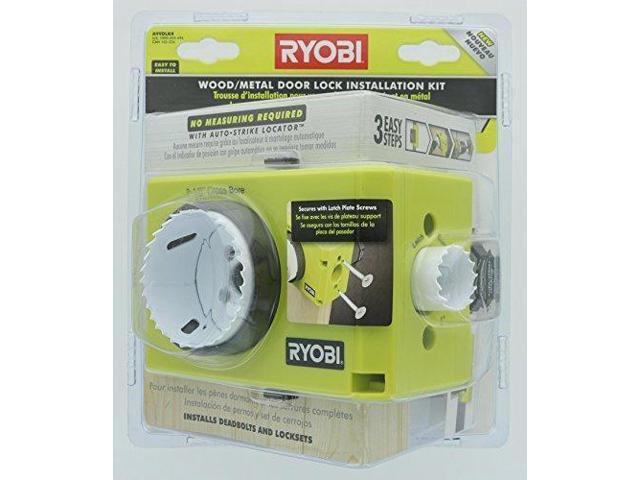 Ryobi A99dlk4 Wood And Metal Door Lock Installation Kit For