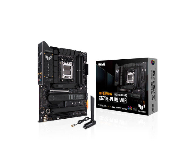 ASUS TUF GAMING X670E-PLUS WIFI - Motherboard - ATX - Socket AM5 - AMD X670E Chipset - USB 3.2 Gen 1, USB 3.2 Gen 2, USB