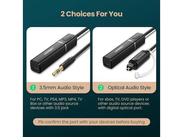 ugreen bluetooth 5.0 transmitter tv headphone pc aptx ll digital toslink